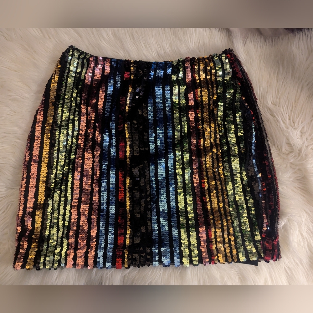 Lulu's Sequin Mini Skirt